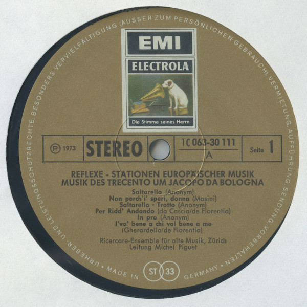 Various - Reflexe · Stationen Europäischer Musik · Folge 2 | His Master's Voice (1C 163-30 107/12 Y) - 6