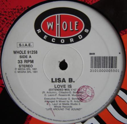 Lisa B - Love Is | Whole Records (WHOLE 91258) - main