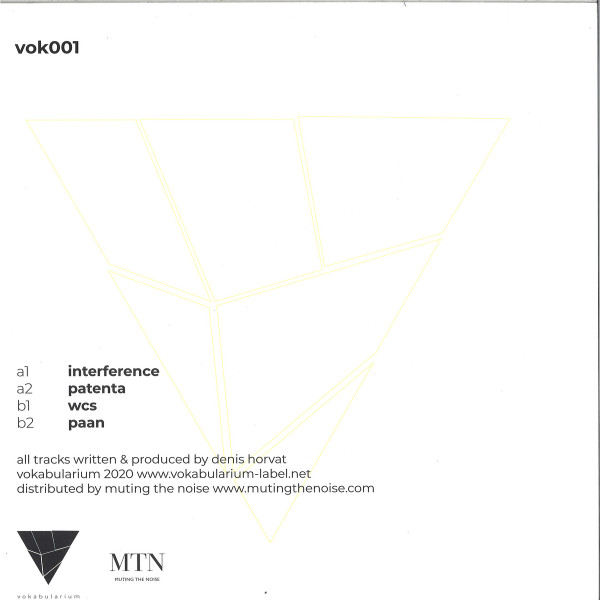 Denis Horvat - Extensions Of Base Notes | Vokabularium (VOK001) - 2