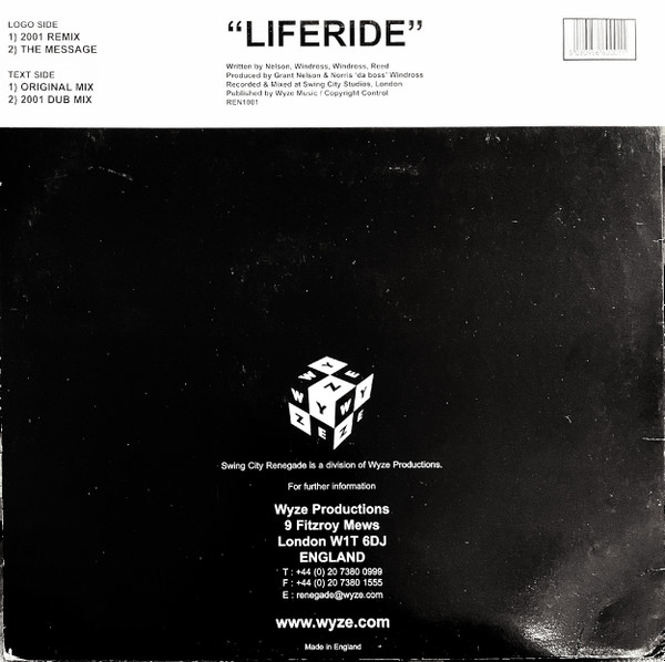 N'n'G Featuring Rose Windross & MC Creed - Liferide | Swing City Renegade (REN1001) - 2 N'n'G Featuring Rose Windross & MC Creed - Liferide | Swing City Renegade (REN1001) - 2