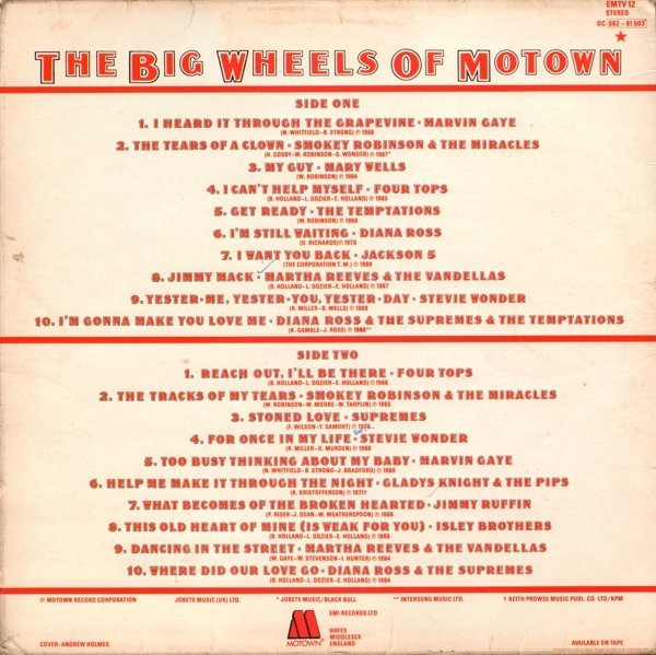 Various - The Big Wheels Of Motown | Motown (EMTV 12) - 2 Various - The Big Wheels Of Motown | Motown (EMTV 12) - 2