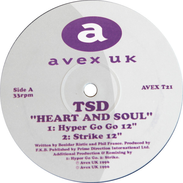 TSD - Heart & Soul | Avex UK (AVEX T21) - 3
