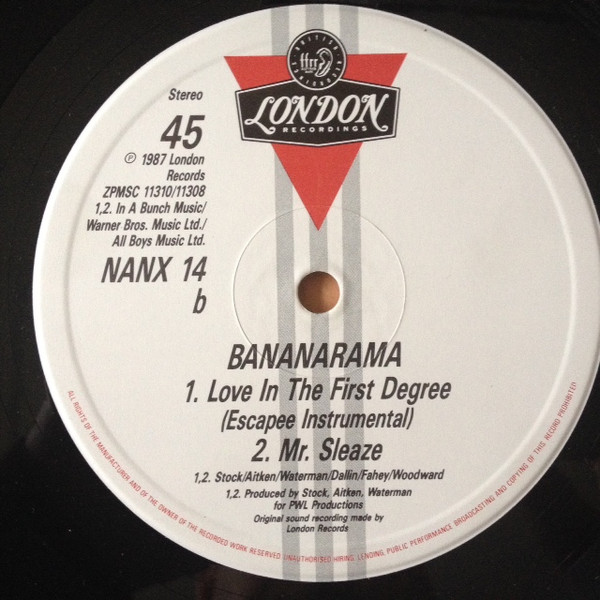 Bananarama - Love In The First Degree | London Records (NANX 14) - 4