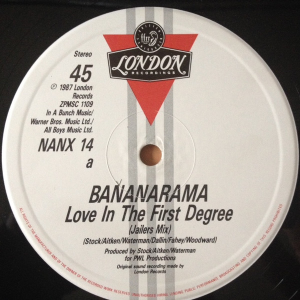 Bananarama - Love In The First Degree | London Records (NANX 14) - 3