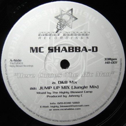 Shabba D - Here Comes The Mic Man | Highly Blessed Recordings (HB 001)