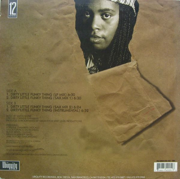 Spirit Level Featuring Lorraine Chambers - Dirty Little Funky Thing | Ubiquity (UR12005)