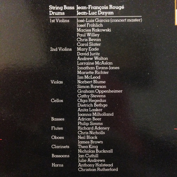 Claude Bolling - English Chamber Orchestra - Jean-Pierre Rampal - Suite For Chamber Orchestra And Jazz Piano Trio | CBS (73682) - 3 Claude Bolling - English Chamber Orchestra - Jean-Pierre Rampal - Suite For Chamber Orchestra And Jazz Piano Trio | CBS (73682) - 3