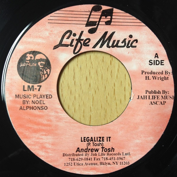Andrew Tosh - Legalize It | Life Music (LM-7)