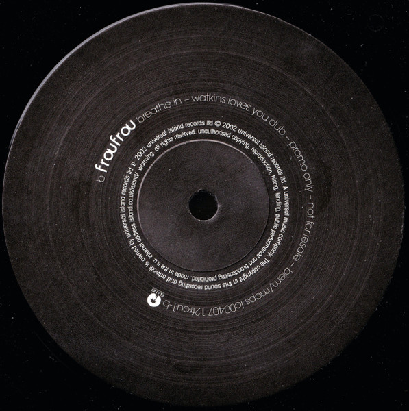 Frou Frou - Breathe In | Island Records (12 FROU 1) - 4 Frou Frou - Breathe In | Island Records (12 FROU 1) - 4