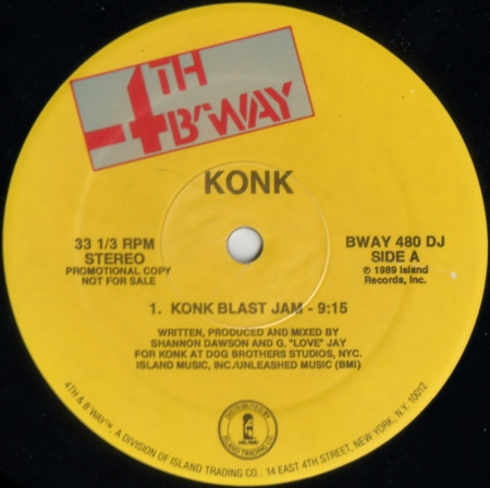 Konk - Blast | 4th & Broadway (BWAY 480 DJ)