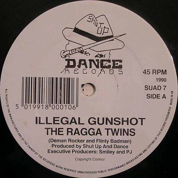 The Ragga Twins - Illegal Gunshot / Spliffhead | Shut Up And Dance Records (SUAD 7)