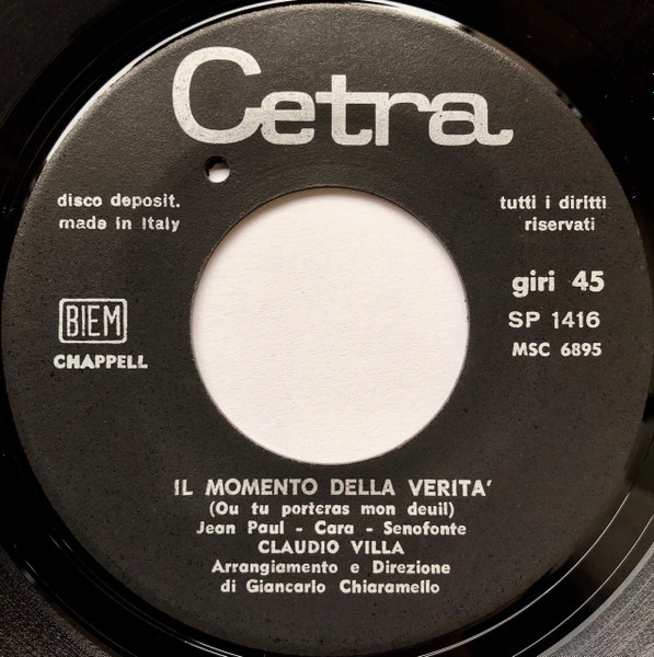 Claudio Villa - Isadora | Cetra (SP 1416) - 4