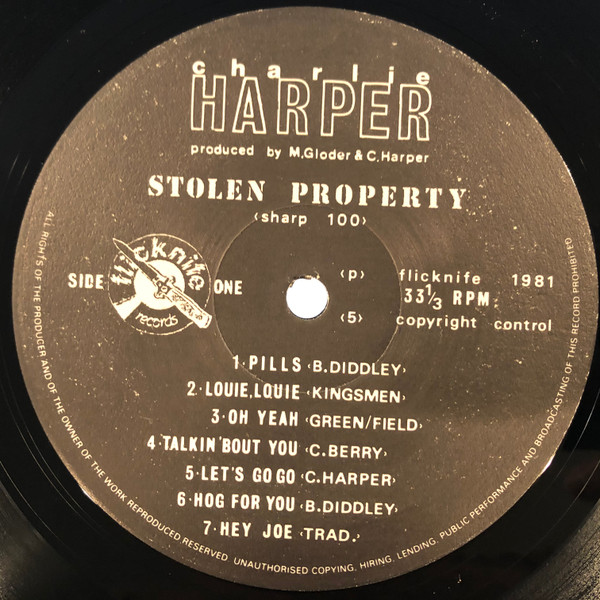 Charlie Harper - Stolen Property | Flicknife Records (SHARP 100) - 3