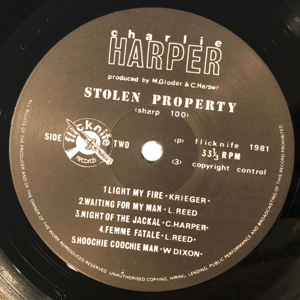 Charlie Harper - Stolen Property | Flicknife Records (SHARP 100) - 4