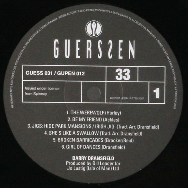 Barry Dransfield - Barry Dransfield | Guerssen (GUESS031) - 4