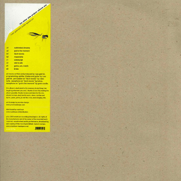 Russ Gabriel 's Audio Spectrum - The Other Side Project Volume One | Emoticon (EMOT 017 LP) Russ Gabriel 's Audio Spectrum - The Other Side Project Volume One | Emoticon (EMOT 017 LP)