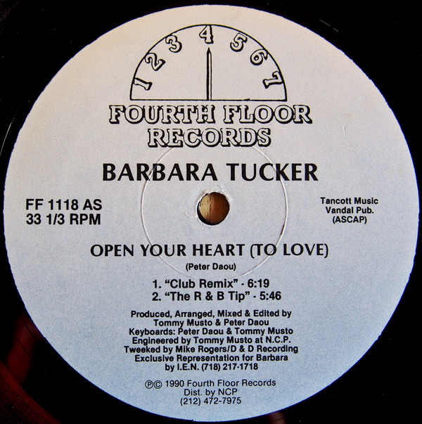 Barbara Tucker - Open Your Heart (To Love) | Fourth Floor Records (FF 1118)
