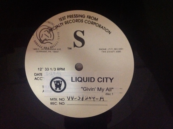 Liquid City - Givin' My All | TRIBAL America (VV-58204)