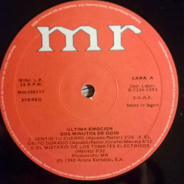 Última Emoción - Dos Minutos De Odio | MR (MH-205117) - 3