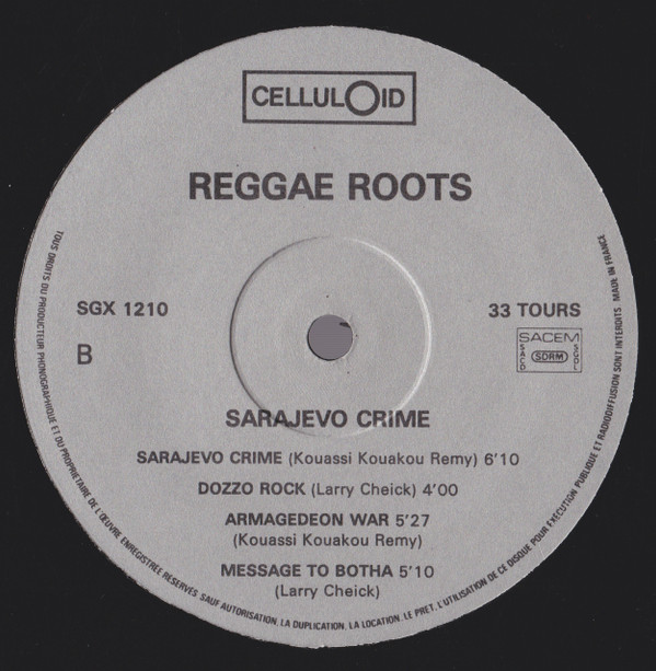 Reggae Root's - Sarajevo Crime | Celluloid (SGX 1210) - 3 Reggae Root's - Sarajevo Crime | Celluloid (SGX 1210) - 3