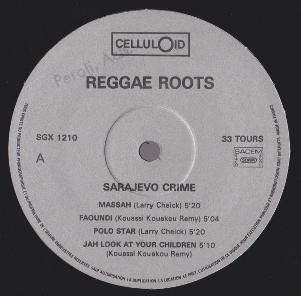 Reggae Root's - Sarajevo Crime | Celluloid (SGX 1210) - 2 Reggae Root's - Sarajevo Crime | Celluloid (SGX 1210) - 2