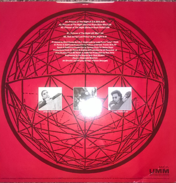 Blast Featuring V.D.C. - Princes Of The Night | MCA Records (MCST 2011) - 4