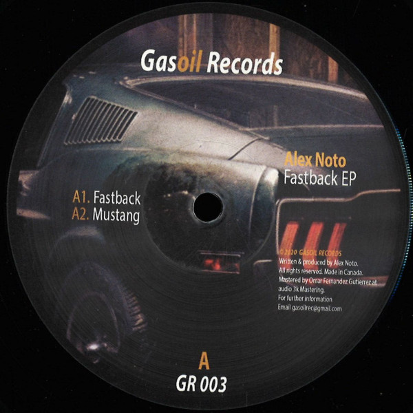 Alex Noto - Fastback EP | Gasoil records (GR003) - main