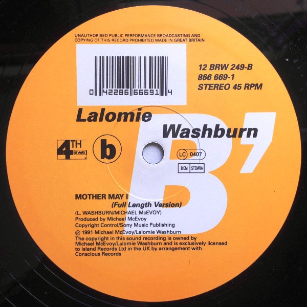 Lalomie Washburn - Try My Love | 4th & Broadway (12 BRW 249) - 4