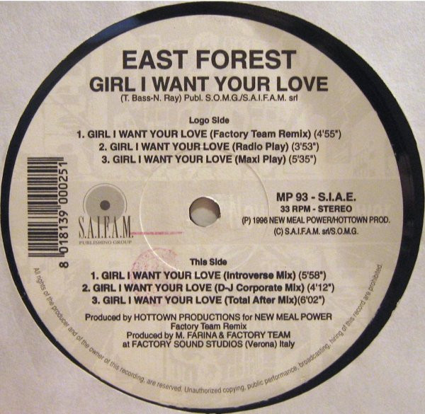 East Forest - Girl I Want Your Love | New Meal Power (MP 93) - 3