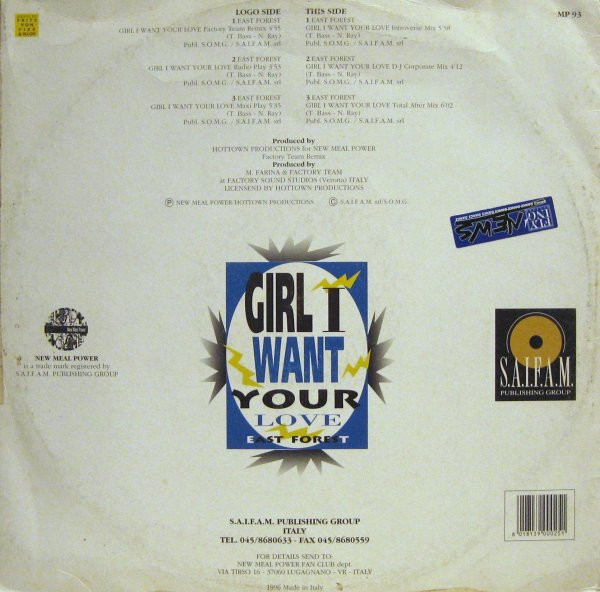 East Forest - Girl I Want Your Love | New Meal Power (MP 93) - 2