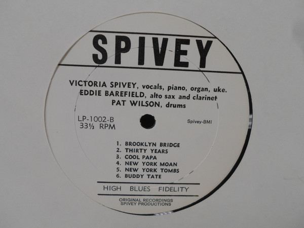Victoria Spivey - Victoria And Her Blues | Spivey Records (LP-1002) - 4