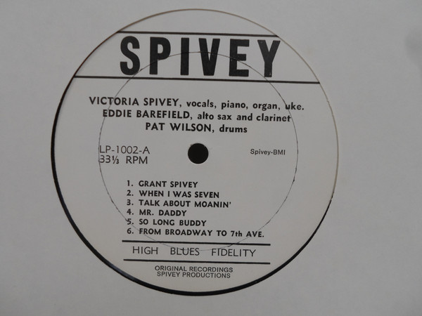 Victoria Spivey - Victoria And Her Blues | Spivey Records (LP-1002) - 3