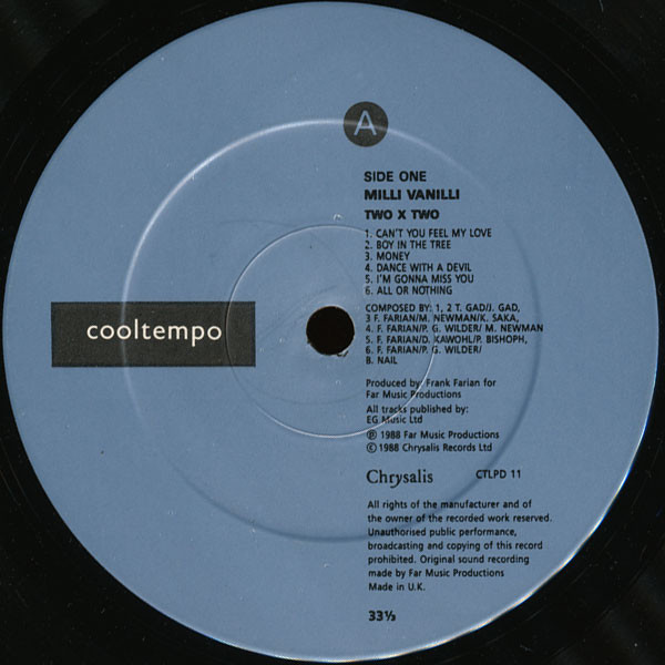 Milli Vanilli - 2 x 2 | Cooltempo (CTLP D11) - 3 Milli Vanilli - 2 x 2 | Cooltempo (CTLP D11) - 3