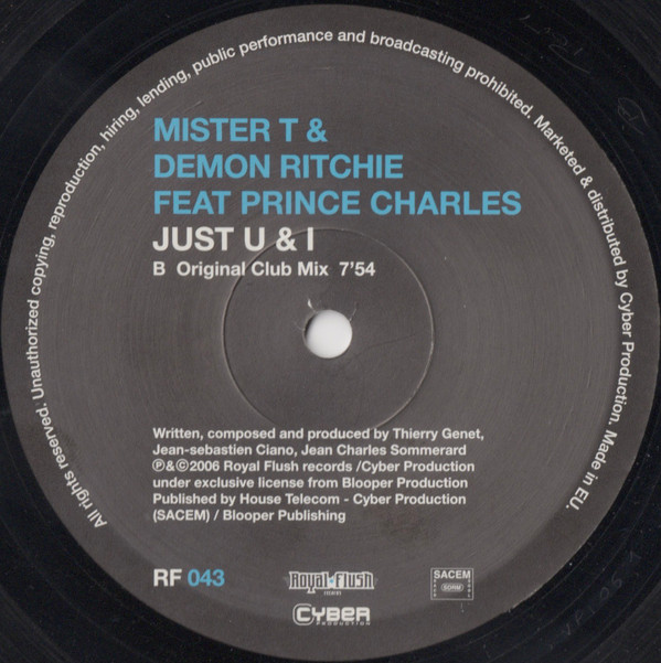 Mister T & Demon Ritchie Feat Prince Charles - Just U & I | Royal Flush Records (RF 043) - 4