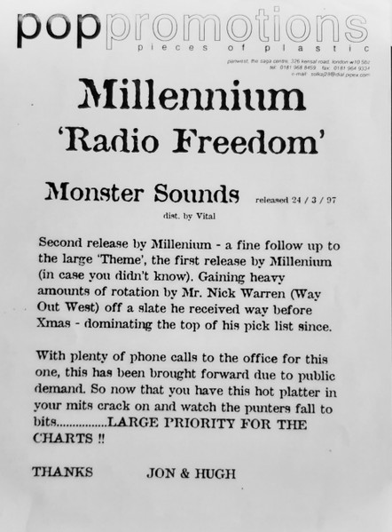 Millennium - Radio Freedom | Monster Sounds (MONS 005) - 3 Millennium - Radio Freedom | Monster Sounds (MONS 005) - 3
