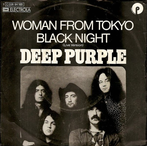 Deep Purple - Woman From Tokyo / Black Night (Live Version) | Purple Records (1 C 006-94 185)