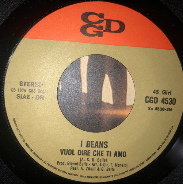 I Beans - Sto Piangendo | CGD (CGD 4530) - 4