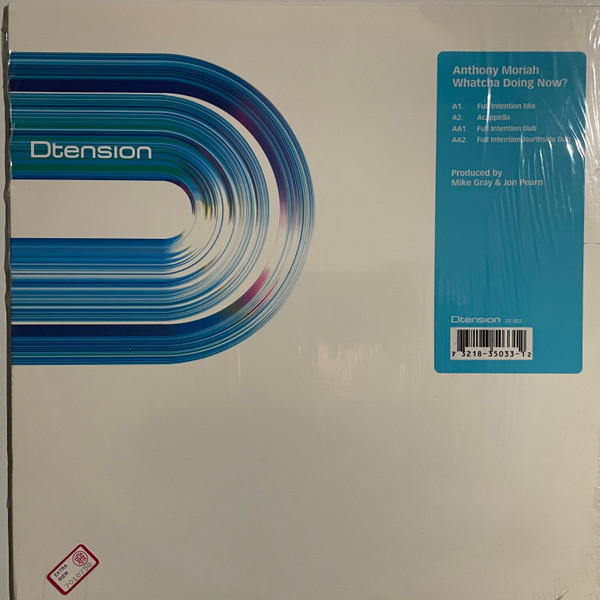 Anthony Moriah - Whatcha Doing Now? | Dtension (DT 003)