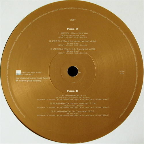 Busta Flex - Zedou (Part II) / Flashback | Warner Music France (8573 88169 0) - 3