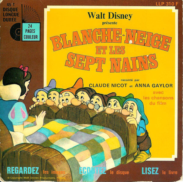 Claude Nicot Et Anna Gaylor - Blanche-Neige Et Les Sept Nains | Disneyland (LLP 310 F) - main