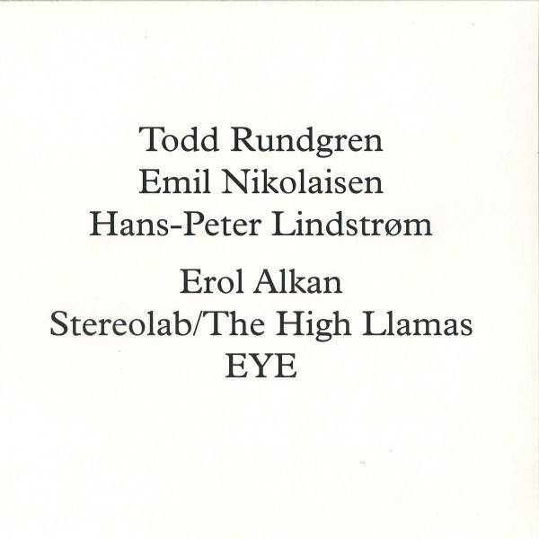 Todd Rundgren , Emil Nikolaisen , Lindstrøm - Runddans (Remixed) | Smalltown Supersound (STS26312)