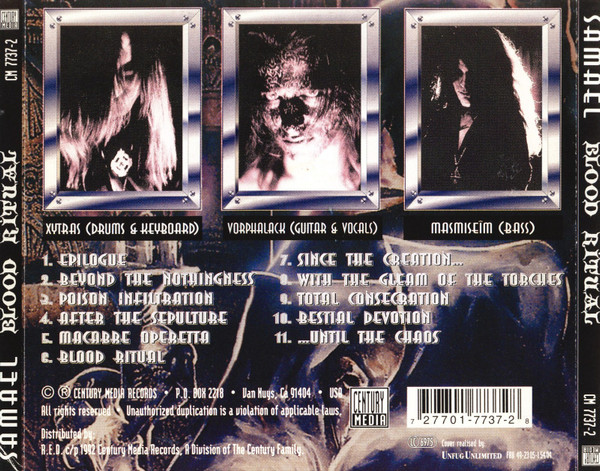 Samael - Blood Ritual CD | Century Media (CM 7737-2) - 2