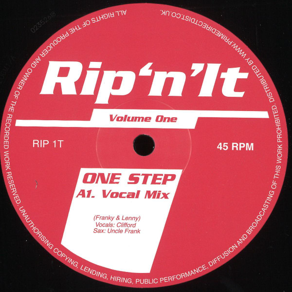 Rip 'N' It - Volume One | Not On Label (RIP 1T)