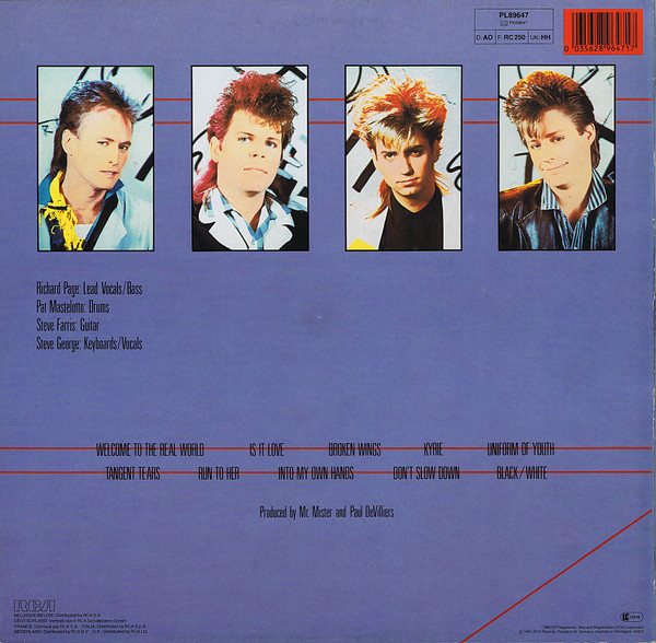 Mr. Mister - Welcome To The Real World | RCA (PL89647) - 2
