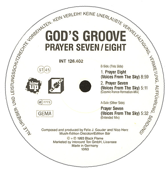 God's Groove - Prayer Seven / Prayer Eight (Voices From The Sky) | Blow Up (INT 126.402) - 3