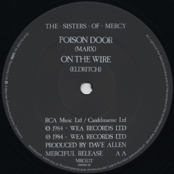 The Sisters Of Mercy - Walk Away | Merciful Release (MR033T) - 4