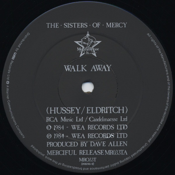 The Sisters Of Mercy - Walk Away | Merciful Release (MR033T) - 3