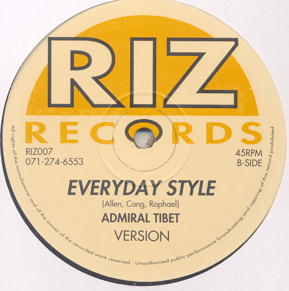 Admiral Tibet & Ricky Tuffy - Style | Riz Records (RIZ007)