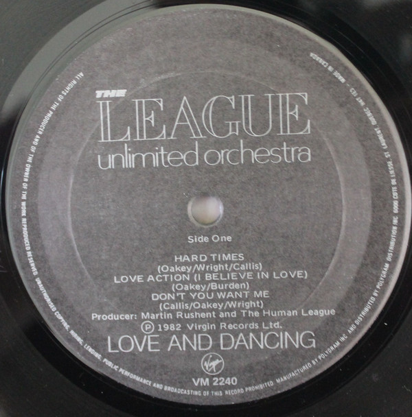 The League Unlimited Orchestra - Love And Dancing | Virgin (VM 2240) - 3