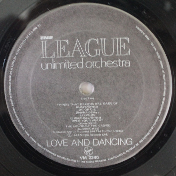 The League Unlimited Orchestra - Love And Dancing | Virgin (VM 2240) - 4